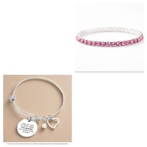 Silver and Pink Bracelet Set
Bundle for Anesta B